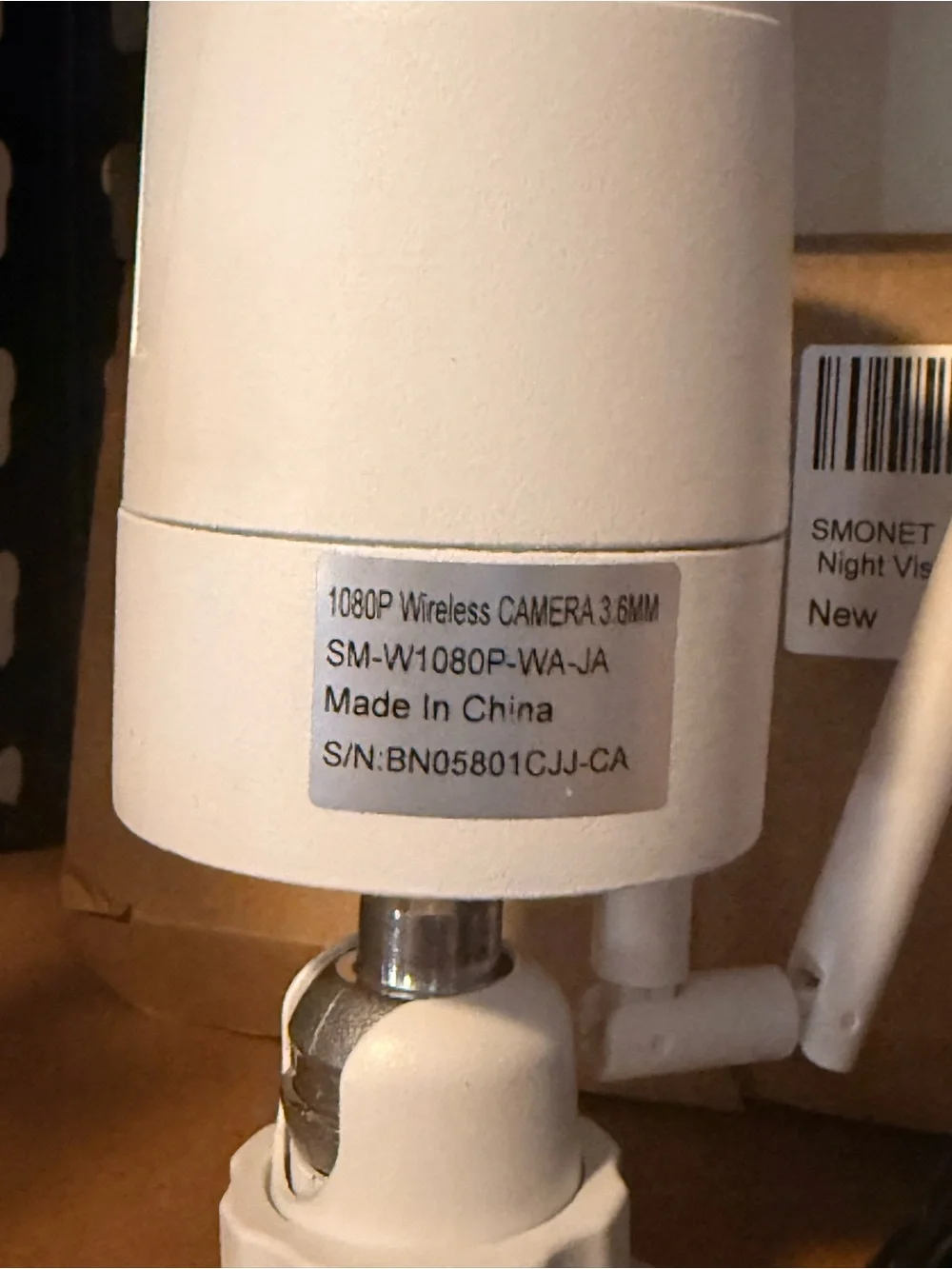 Monet White Wi‑Fi Outdoor Bullet Security Camera with Mount replacement camera